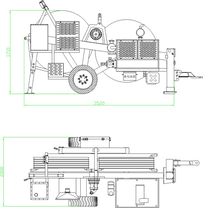Cavo idraulico del singolo conduttore che mette insieme attrezzatura che tira macchina 40kN 4T, Cummins Engine