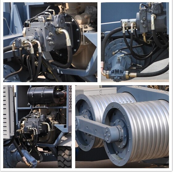 Macchinario idraulico 90kN di tirata del cavo di numero 8 della scanalatura con 118kw Cummins Engine